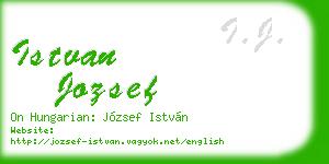 istvan jozsef business card