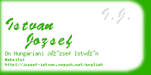 istvan jozsef business card
